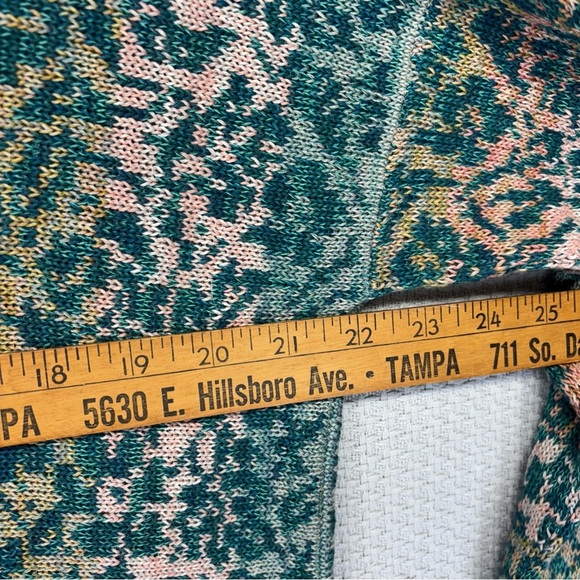 Peruvian Connection Pima Cotton Sweater Jacquard Geometric Colorful Med Pullover - Picture 6 of 7